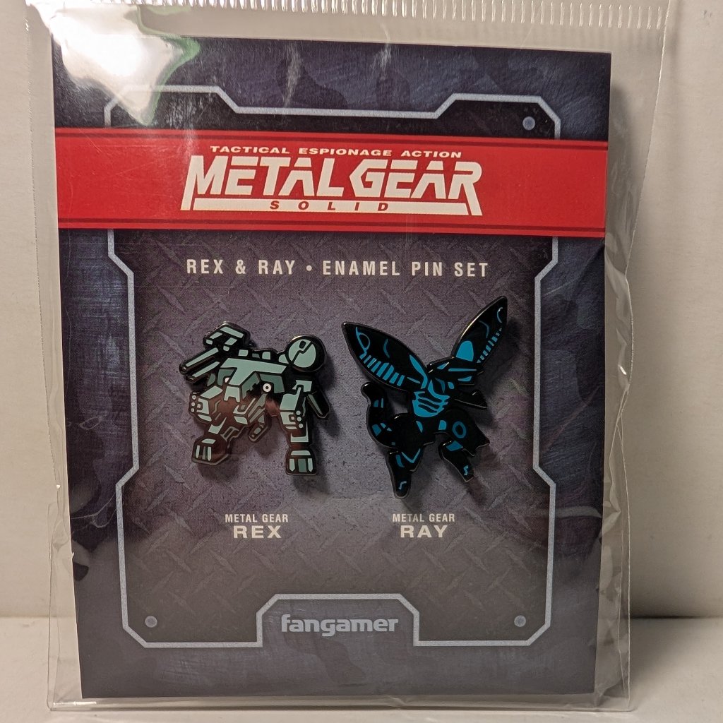 Metal Gear Solid Rex & Ray Enamel Pin Set 2x Official Mgs Collectible Badges